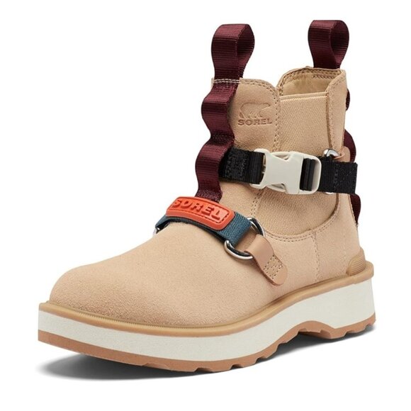 Sorel Women's Hi-Line EQ Chelsea Boots - Waterproof, Suede,  Ceramic, Chalk, 9 - Picture 2 of 10